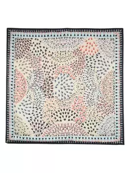 Bimba y Lola атласный шарф с цветочным принтом, белый