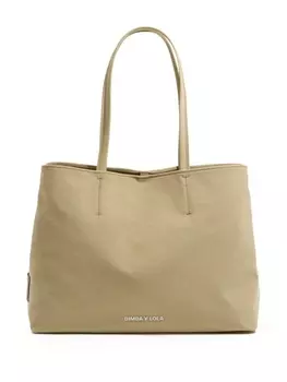 Bimba y Lola большая сумка-тоут из габардина в стиле чихуахуа, нейтральный цвет