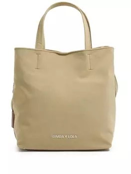 Bimba y Lola большая сумка-тоут из габардина в стиле чихуахуа, нейтральный цвет