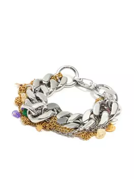 Bimba y Lola цепочный браслет с подвеской, серебряный