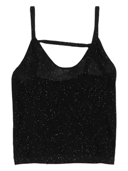 Bimba y Lola декорированный топ на бретелях, черный