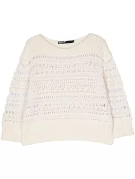 Bimba y Lola джемпер рыхлой вязки, нейтральный цвет