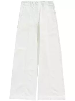 Bimba y Lola джинсы средней посадки с широкими штанинами, белый