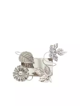 Bimba y Lola кольцо с цветочным декором, серебряный