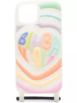 Bimba y Lola logo-embossed iPhone 14 case, белый
