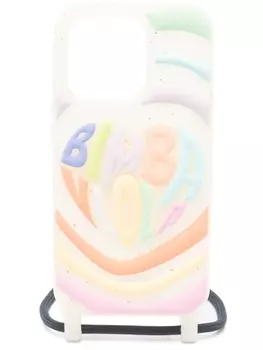 Bimba y Lola logo-embossed iPhone 14 Pro case, белый