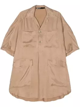 Bimba y Lola платье-рубашка с короткими рукавами, коричневый