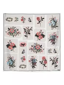 Bimba y Lola платок с цветочным принтом, белый