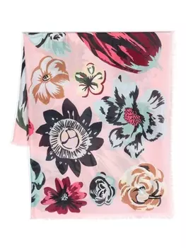 Bimba y Lola платок XL с цветочным принтом, розовый