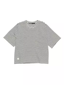 Bimba y Lola полосатая футболка свободного кроя, черный