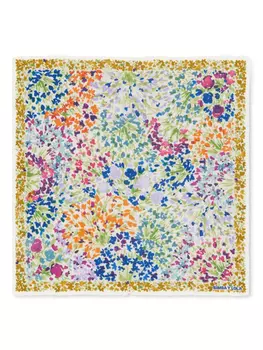 Bimba y Lola шарф с цветочным принтом, белый