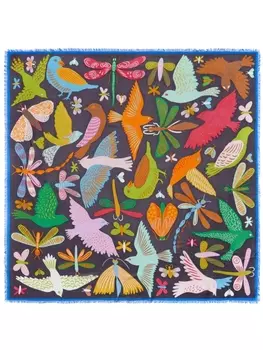 Bimba y Lola шарф с графическим принтом, серый