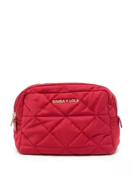Bimba y Lola стеганая косметичка с логотипом, красный
