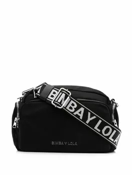 Bimba y Lola сумка через плечо среднего размера с логотипом, черный