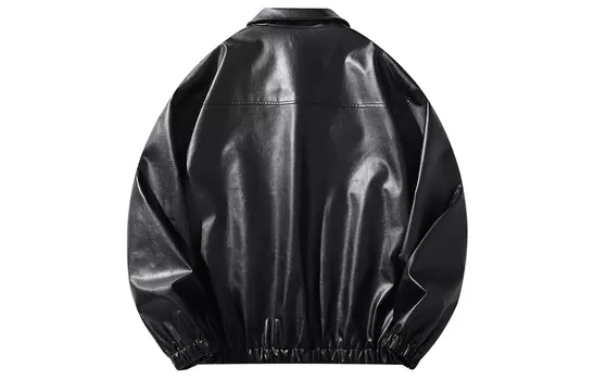 Bingfei Кожаная куртка унисекс с ледяным полетом, Белый