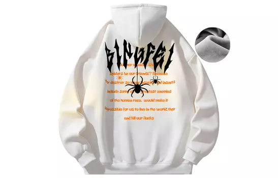 Bingfei Толстовка унисекс «Ледяной полет», Темно-серый [бархатный утолщенный]