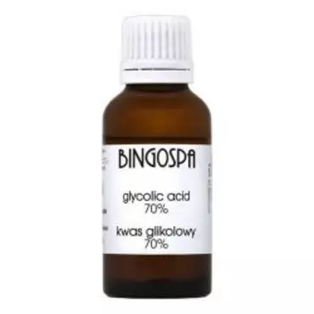 БИНГОСПА Гликолевая кислота 70% (особо опасный продукт - pH 0,1) 30мл, BingoSpa