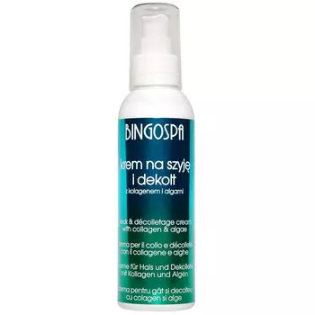 BINGOSPA Крем для шеи и декольте с коллагеном и водорослями 135г