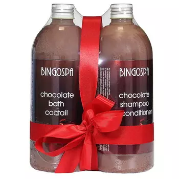 BINGOSPA, Набор шоколадных ароматизаторов для ванны и ухода за волосами, 2 шт