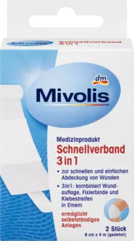 Бинт быстрый 3в1 2 шт. Mivolis