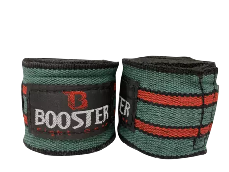 Бинты боксерские Booster BPC Army, зеленый / красный