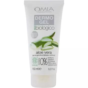 Bio Dermo Органический успокаивающий гель для лица и тела с алоэ вера 150 мл, Omia