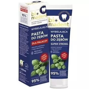 Bio Madent Отбеливающая зубная паста для курильщиков Super Strong 100мл