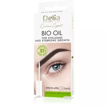 Био-масло для бровей и ресниц, веганский кондиционер, 7 мл - естественный усилитель роста, Delia Cosmetics