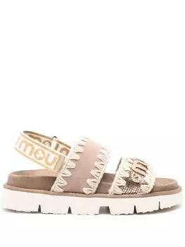 Био-слингбэк Босоножки Mou, бежевый