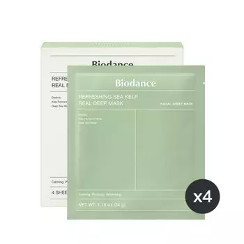 BIODANCE Refreshing Sea Kelp Real Deep Mask 34 г - успокаивающая тканевая маска