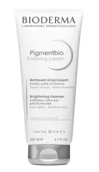 Bioderma Pigmentbio Foaming Creme Очищающий и отшелушивающий крем для лица и тела 200 мл