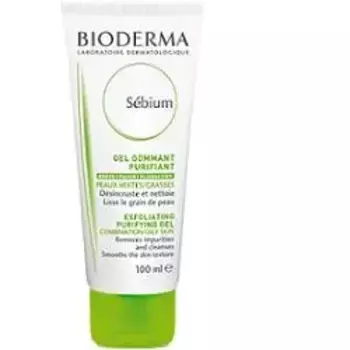 Bioderma Sbium Exfoliating Очищающий отшелушивающий гель 100 мл для жирной кожи