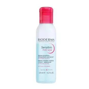 Bioderma Сенсибио H2O для глаз 125 мл. Средство для снятия макияжа с глаз и губ