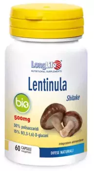 Биодобавка LongLife Lentinula 60 капсул Long Life