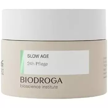 BIODROGA Институт биологических наук Slow Age 24h Care 50 мл Антивозрастное увлажнение Уменьшает морщины Придает энергию благодаря комплексу Black Forest для жизненно важной кожи Идеально подходит для уставшей кожи