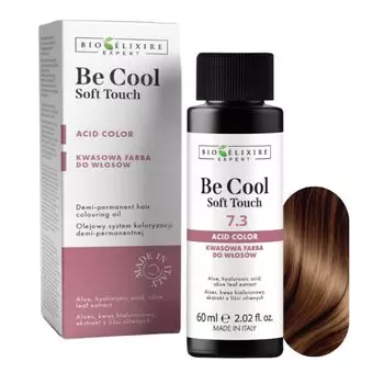 BIOELIXIRE Кислотная краска для волос Be Cool SOFT TOUCH - 7.3 Средний золотистый блондин - 60 мл