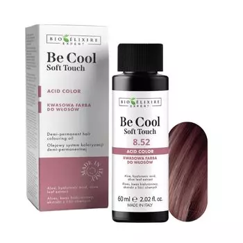BIOELIXIRE Кислотная краска для волос Be Cool SOFT TOUCH - 8.52 Светло-ирисовый блонд красновато-коричневый - 60 мл