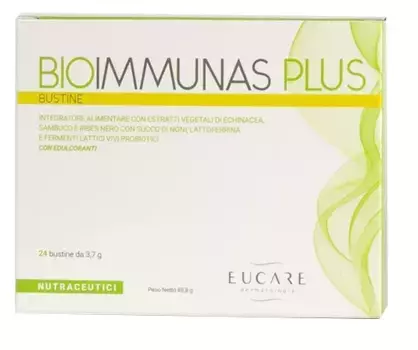 Bioimmunas Plus 24 пакетика, добавка для иммунной защиты Eucare