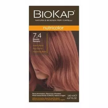 Biokap, Nutricolor, Краска для волос, 7.4 Каштановый блондин, 140мл