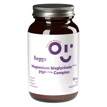 Биологически активная добавка Beggs, бисглицинат магния 380 мг, 60 капсул Inna Marka