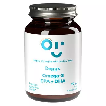 Биологически активная добавка Beggs Omega 3 Epa+DHA, 90 капсул Inna Marka