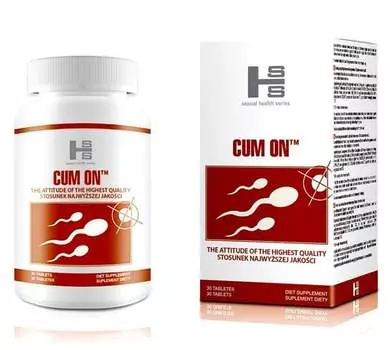 Биологически активная добавка Cum On для обильной эякуляции, большого количества спермы, эрекции, 30 капсул Sexual Health Series