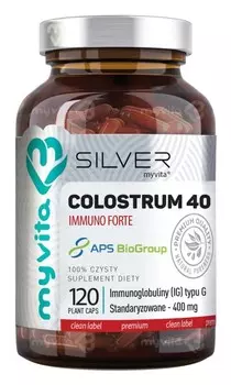 Биологически активная добавка для максимального укрепления иммунитета MyVita Silver Colostrum 40 Immuno Forte