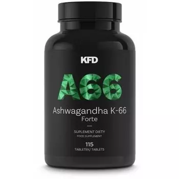 Биологически активная добавка KFD Ashwagandha K66 Forte 115 таблеток хорошее настроение