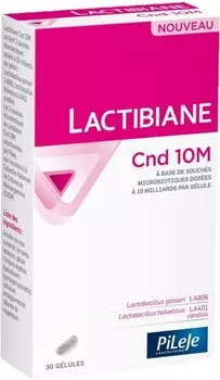 Биологически активная добавка, Lactibiane, Cnd 10M, Биологически активная добавка, 30 капсул Pileje