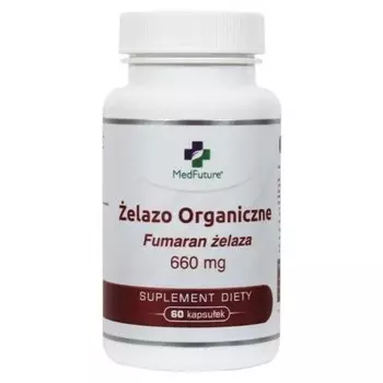 Биологически активная добавка MedFuture Organic Iron Фумарат железа, 60 капсул