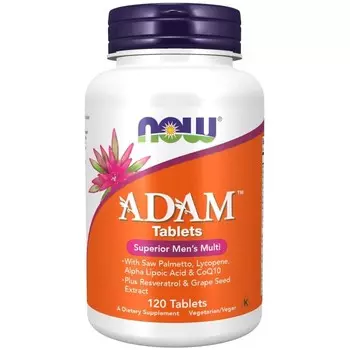 Биологически активная добавка NOW FOODS ADAM Мультивитамины для мужчин 120 таб