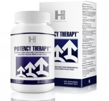 Биологически активная добавка Potency Therapy, поддерживающая потенцию у мужчин, сильную эрекцию, большую эрекцию, 60 капсул Inna marka