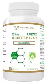 Биологически активная добавка Progress Labs, экстракт расторопши 80% силимарин, 120 капсул