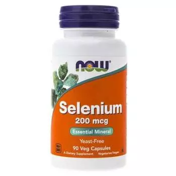 Биологически активная добавка селен Now Foods, 200 мкг, 90 капсул